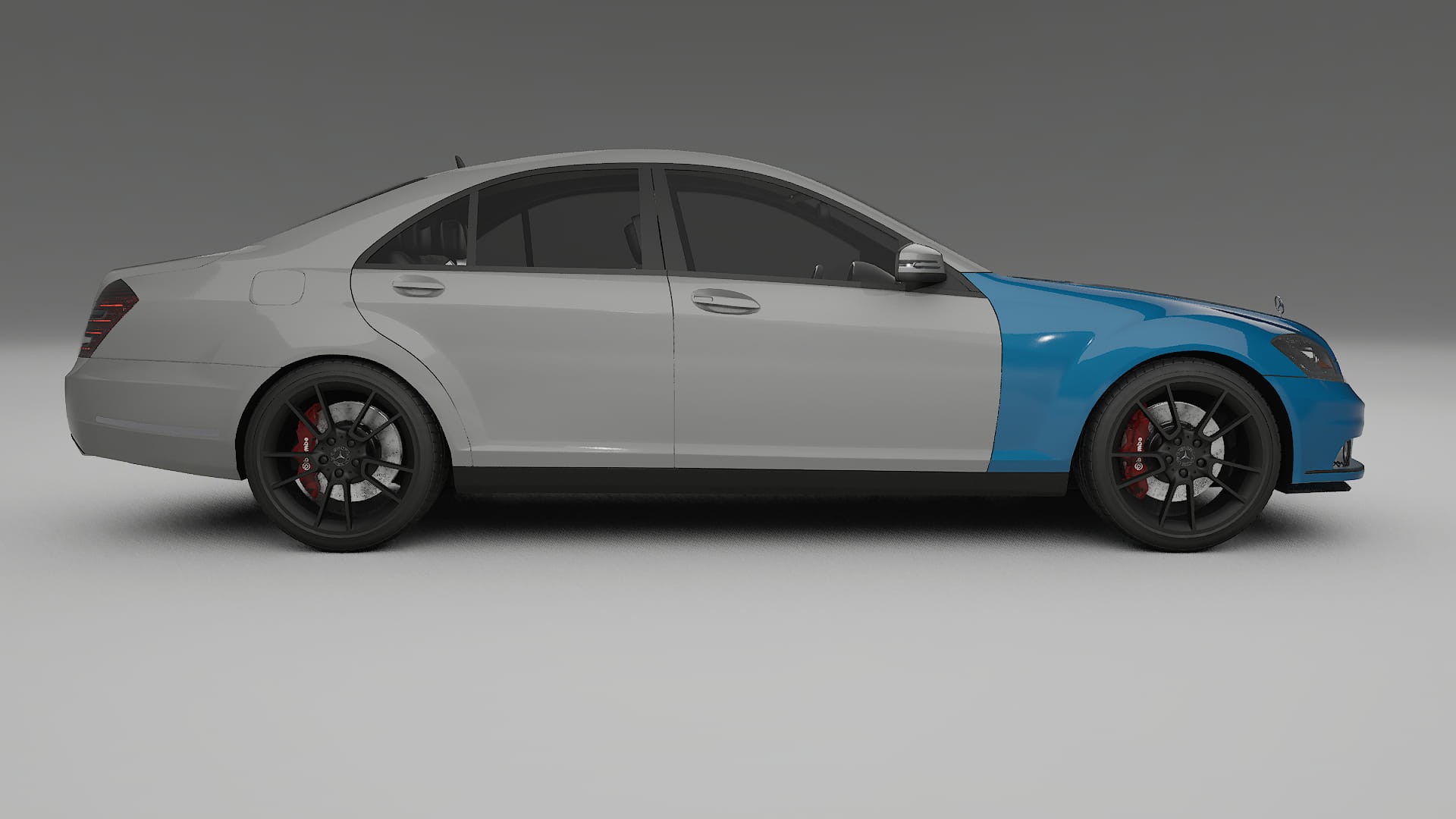 Mercedes S-class W221 facelift LCI Paint Protection Film | CrystalGuard TPU PPF Front Kit 2